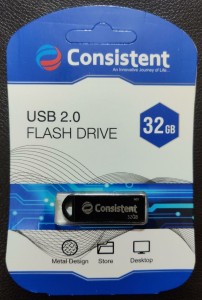 consistent 32 GB PENDRIVE 32 GB Pen Drive(Grey)