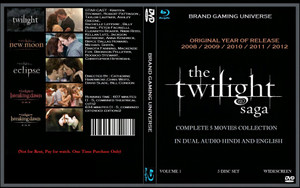 Twilight Saga 5 Movies Collection in Dual Audio Hindi English