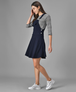 dungaree skirt dress for womens