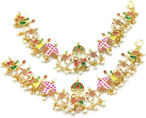 DOLI JEWELERY PAYAL SET Brass Anklet Price in India Buy DOLI