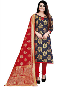 Party wear on sale dress material flipkart