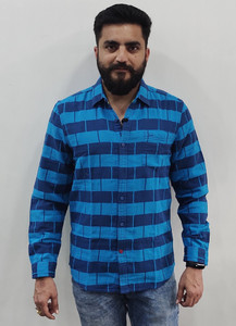 the brands factory Men Striped Casual Blue Shirt Buy the brands