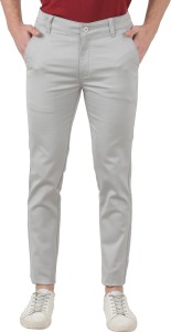 TAHVO Regular Fit Men Grey Trousers
