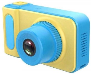 V.T.I Mini Digital Camera for Kids with Kids Camera Digital Cameras Children for Birthday Toy Gifts 4-12 Year Old Kid Action Camera Toddler Video Recorder Expandable Memory - Blue/Yellow Kids Camera Point & Shoot Camera Kids Camera Point & Shoot Camera(Blue, Yellow)