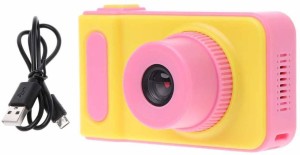 V.T.I Kids Camera Digital Cameras Children for Birthday Toy Gifts 4-12 Year Old Kid Action Camera Toddler Video Recorder Kids Camera Point & Shoot Camera(Yellow, Pink)