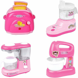 Play kitchen store appliance set
