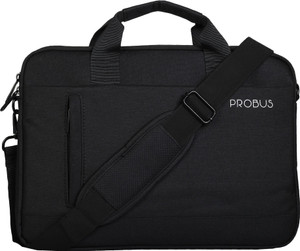 Flipkart Probus 14 Inch Canvas Laptop Bag With Shoulder Strap Black Laptop Sleeve Cover Laptop Sleeve Cover