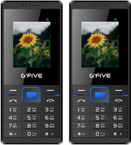 GFive i1 Combo of Two Mobiles(Black Blue : Black Blue)