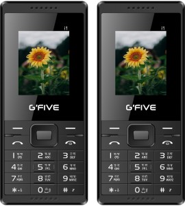 GFive i1 Combo of Two Mobiles(Black : Black)