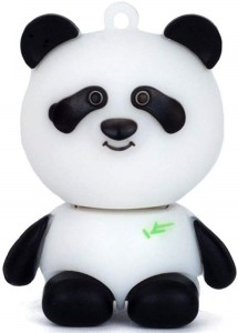 microware 32GB Novelty Panda Shape Design USB 2.0 Animal Flash Drive Cute Memory Stick Thumb Drive Data Storage Pendrive Cartoon Jump Drive Gift (32G, Panda) 32 GB Pen Drive(Black, White)