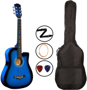 Flipkart SmartBuy 38C Blue Acoustic Guitar Linden Wood Plastic Right Hand Orientation Price in India Buy Flipkart SmartBuy 38C Blue Acoustic Guitar