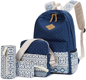 Flipkart Friza 4 in 1 Combo for Girls College Bag with Lunch Bag Pencil Case Pouch Backpack Backpack