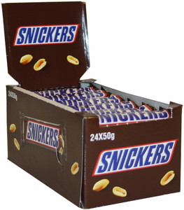SNICKERS Peanut Filled Chocolates 50g Each 24 pcs Box Caramels