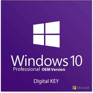 MICROSOFT Windows 10 Pro OEM Digital Key 64 bit / 32bit