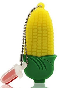 microware 32GB Vegetable Corn Shape Gift USB Flash Drive USB Flash Disk Pen Drive Memory Stick Pendrive - No Chain 32 GB Pen Drive(Yellow, Green)