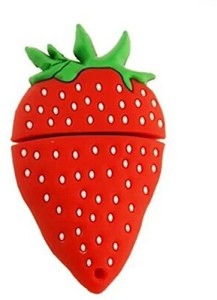 microware Fancy Designer Strawberry Shaped 16GB Pendrive 16 GB Pen Drive(Red)