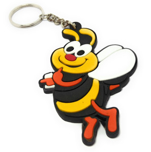Honey top bee keychain