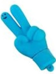microware 16GB Hand Shape Cheering Hand Designer Pendrive (Blue) 16 GB Pen Drive(Blue)