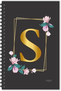 ESCAPER S letter diary (Ruled - A5), S initial Diary, S alphabet Notebook A5 Diary Ruled 160 Pages
