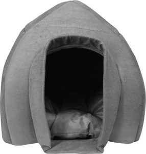 Hiputee Igloo Shape Grey Soft Hut for Toy Dogs Cats M Pet Bed Price in India Buy Hiputee Igloo Shape Grey Soft Hut for Toy Dogs Cats M Pet