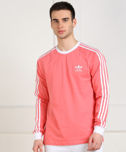 Adidas pink long sleeve clearance t shirt