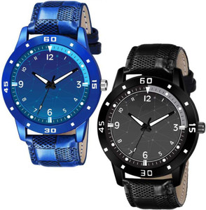 KDS Analog Watch For Men Buy KDS Analog Watch For Men Combo Pack of 2 Blue and Black Galaxy Design New Combo pack of 2 Analog Watch Online at