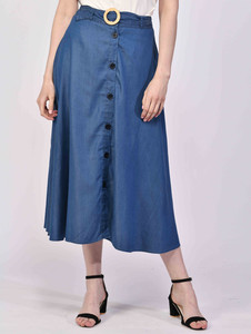 Denim clearance skirt flipkart