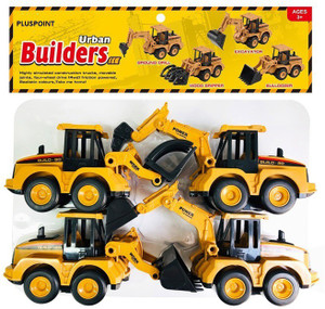 Pluspoint Construction Vehicles for Kids Pretend Play Toy Trucks