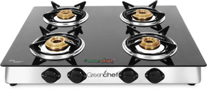 Greenchef Brio Stainless Steel Manual Gas Stove Price in India Buy Greenchef Brio Stainless Steel Manual Gas Stove online at Flipkart