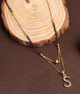 Name gold mangalsutra hot sale