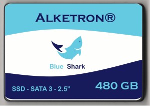 Alketron Blue Shark 480 GB Desktop, Laptop, Surveillance Systems, All in One PC's, Network Attached Storage, Servers Internal Solid State Drive (Blue Shark - SSD (Internal Solid State Drive) 480 GB - SATA 3 - 2.5