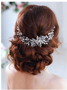 Unsutuo Crystal Hair Piece Wedding Hair Vine Rhinestone Headpiece