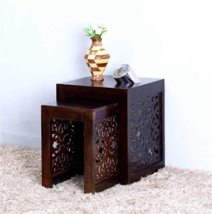 Vintej Home Sheesham Wood Solid Wood Nesting Table
