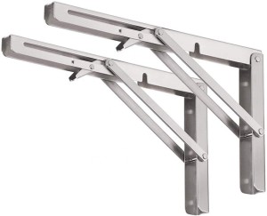 BTL 18 Inches 100Kg Load Capacity Premium Heavy Duty Stainless Steel Folding  Table Bracket for Fold Down Table - BTB-18-SS-100KG Arm Length-45 CM Shelf  Bracket Price in India - Buy BTL 18