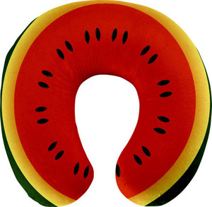 Crazy Corner Watermelon Design Printed Neck Pillow Travel Pillow Neck Pillow for Sleeping Neck Rest for Car Travel Cushion U Shaped Neck Pillow 11x11 Inches Neck Pillow Red Price in India Flipkart