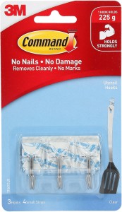 Command Small Wire Toggle Hooks, Clear, Damage Free Decorating, Hooks