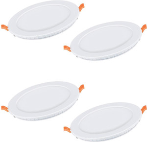BAJAJ 9 Watt Ivora LED Panel Cool Day Light Round Pack of 4 Recessed Ceiling Lamp Price in India Buy BAJAJ 9 Watt Ivora LED Panel Cool Day Light Round Pack of 4