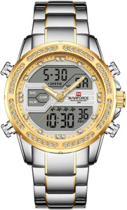 NAVIFORCE NF9190 GW NF9190 Analog Digital Watch For Men Buy
