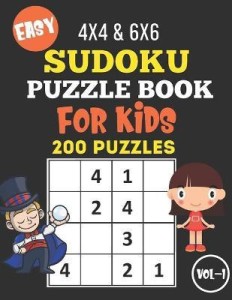 Children's Puzzles. Three volumes of 6x6 Sudoku puzzles. Each volume  includes 300 puzzles