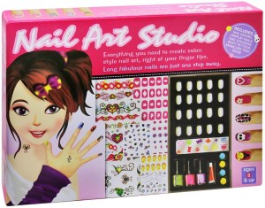 पेजयोक Nail Art Studio, Creative Nail Art Kit for Girls, Perfect Gift for  Girls, Kids Nail Polish KIT with Accessories - Nail Art Studio