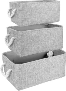 QUICK UNBOX Cloth Basket Foldable Clothes Storage Bag