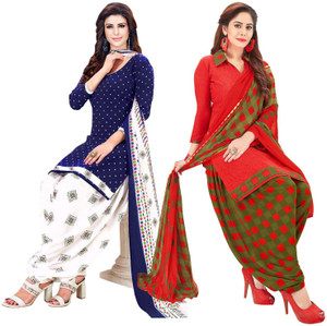 saara crepe checkered salwar suit material