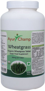 Ayur Champ Wheatgrass 500 Tablet Price in India Buy Ayur Champ