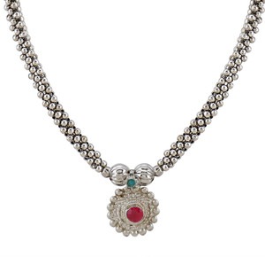 Parna Oxidised Silver Traditional Ethnic Maharashtrian Jewellery