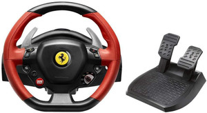 Ferrari 458 spider racing wheel compatible hot sale games