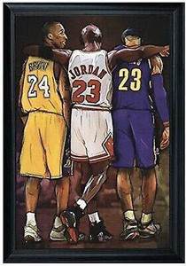 Michael jordan kobe bryant lebron hotsell james poster