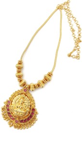 Hanaa Laxmi One Gram Gold Covering Micro Plated Jewellery Short Kodi Necklace Chain Gold-plated Plated Alloy Chain