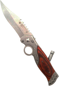 ENERZY Foldable Camping Hiking Survival Tool Push Button Lock Jlbf Knife