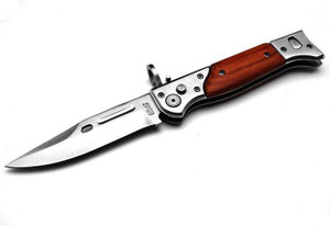 Shoptico Foldable Camping Hiking Survival Push Button Lock Knife Survival Knife