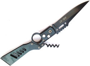 Rudham FOLDABLE CAMPING HIKING SURVIVAL CAMPER TOOL AK-47 Pocket Knife